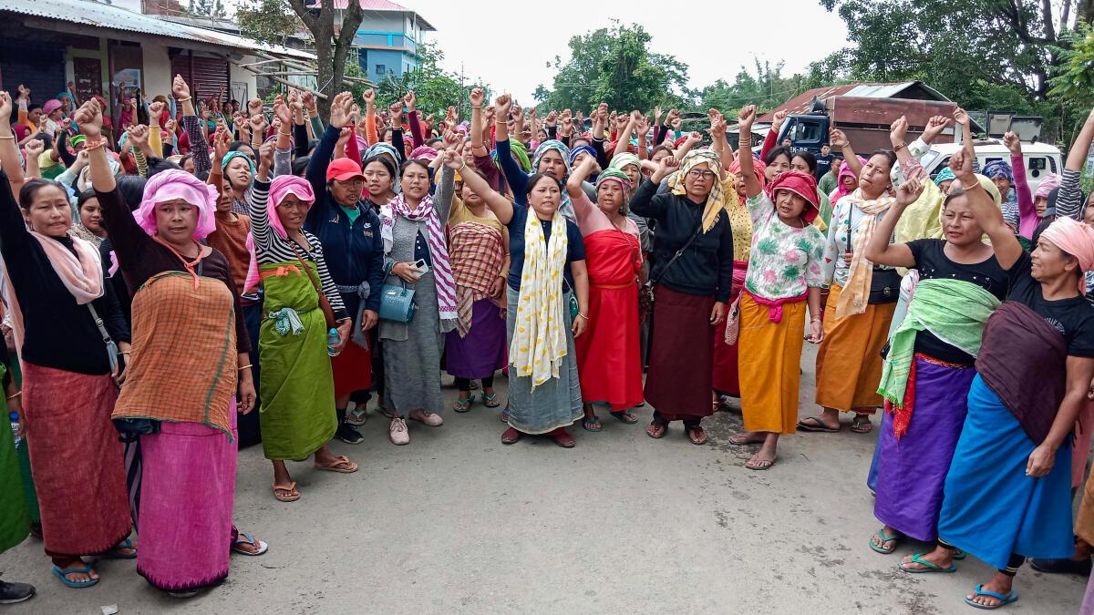 Mob Protest Blocks Movement of Forces in Manipur, Army Says