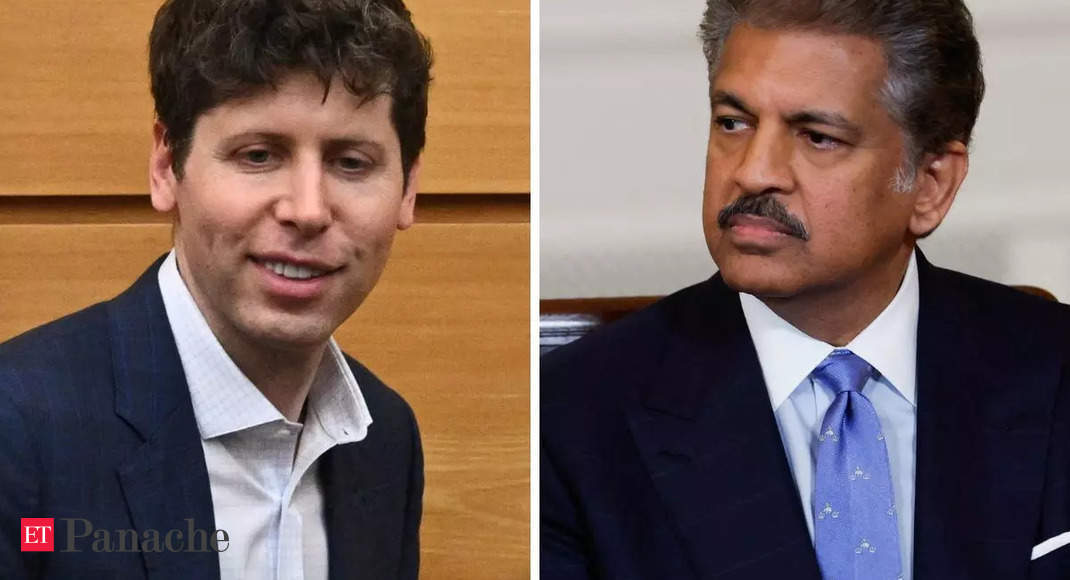 India-US Hi-Tech Handshake Meeting: Anand Mahindra Meets Sam Altman, Discusses CP Gurnani’s Challenge