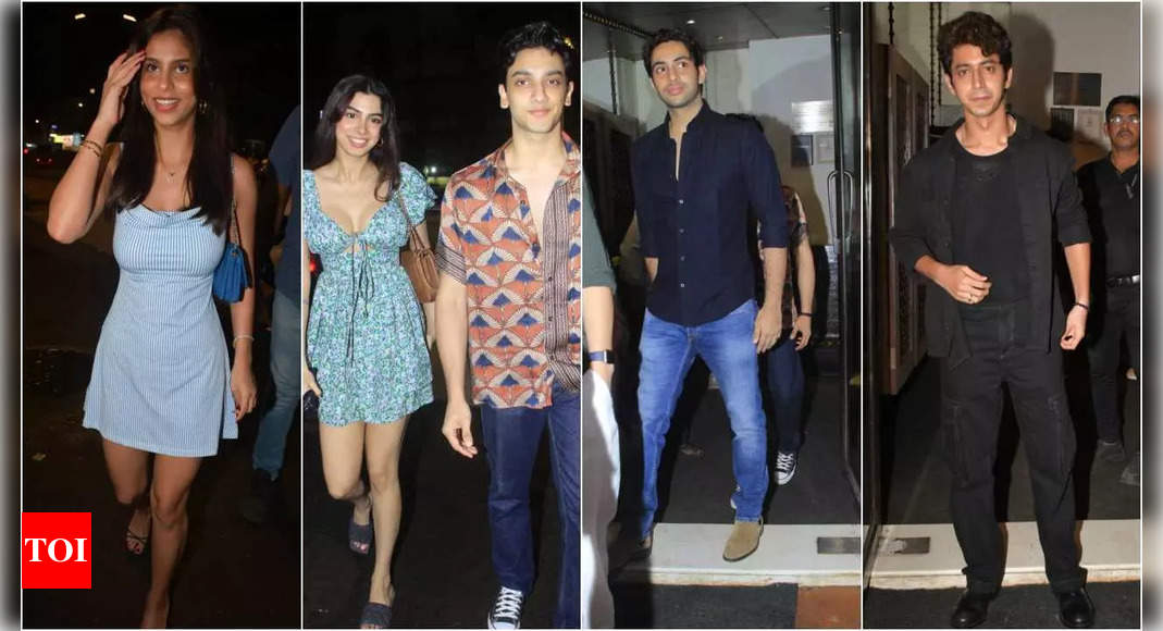 Suhana Khan and Khushi Kapoor spotted at Mihir Ahuja’s birthday bash