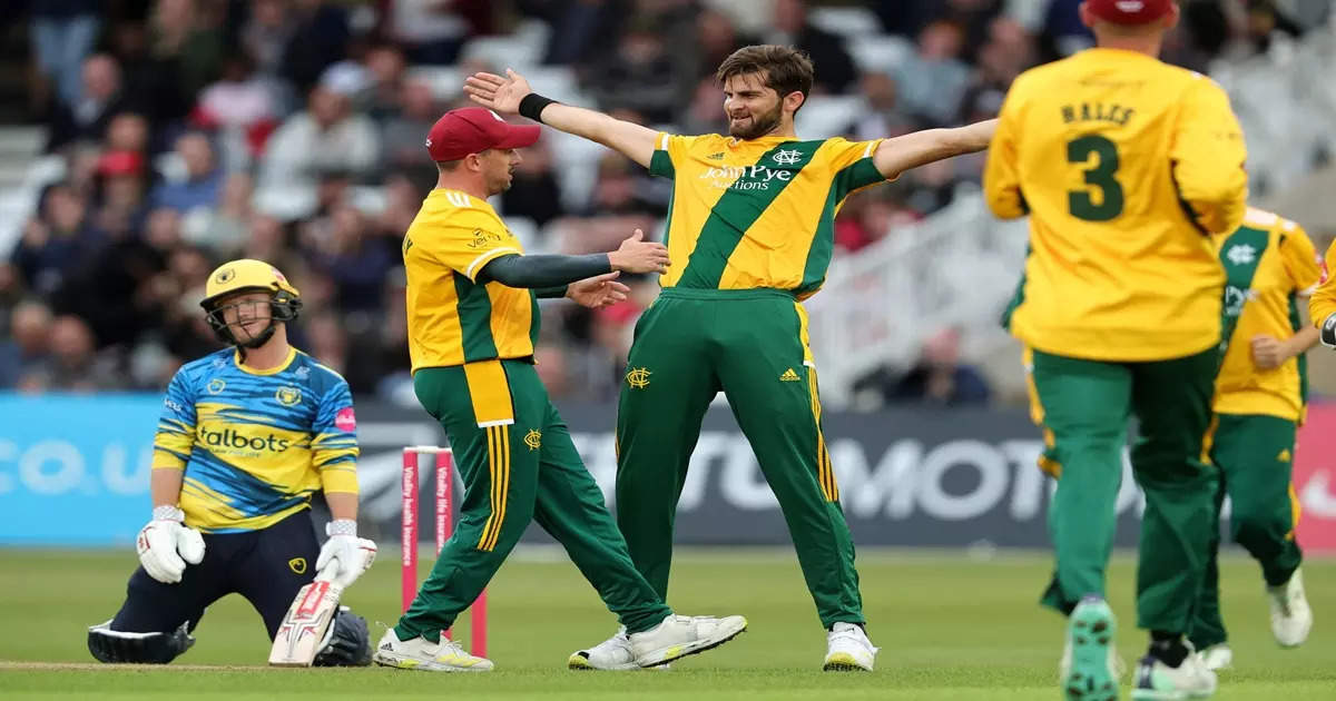 Shaheen Afridi Becomes First Bowler to Take 4 Wickets in First Over of T20 Blast Match