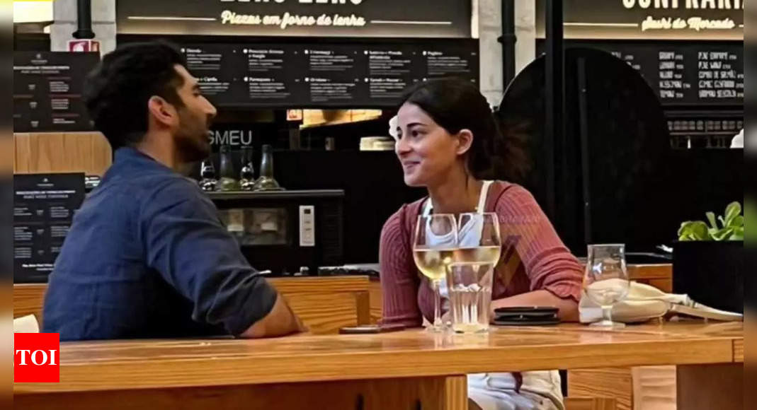 Aditya Roy Kapur and Ananya Panday spotted having a candid chat in Portugal