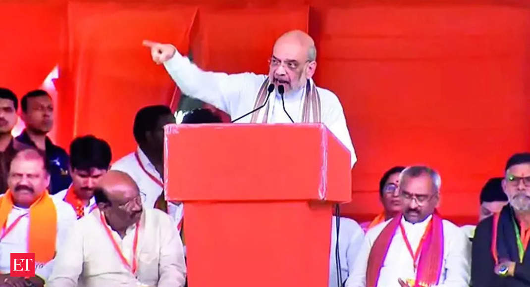 Amit Shah calls BRS, AIMIM, and Congress parties ‘2G, 3G, and 4G’ respectively in Telangana