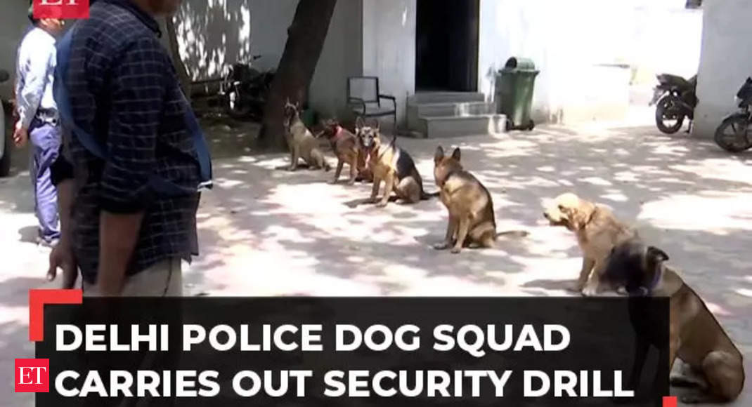 Delhi Police Dog Squad Conducts Security Drill Ahead of G20 Summit