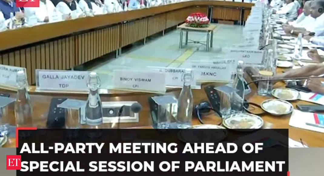 Narendra Modi government holds all-party meeting ahead of special Parliament session