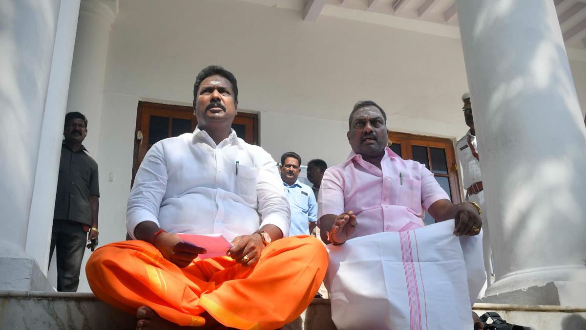 Puducherry BJP MLA stages protest seeking action against District Collector