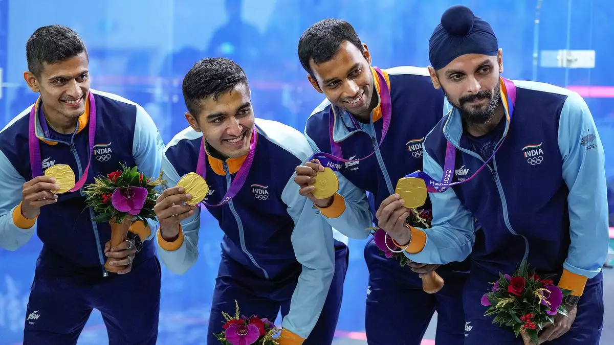 India clinches dramatic gold victory in Asian Games squash men’s team final