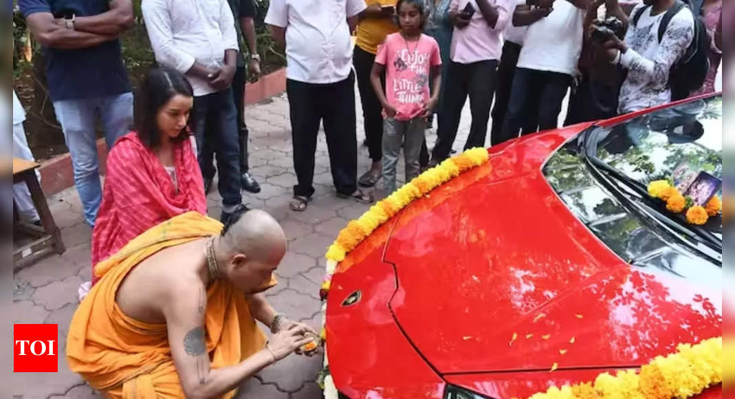 Shraddha Kapoor Adds Red Lamborghini to Her Collection, Playfully Engages with Paparazzi