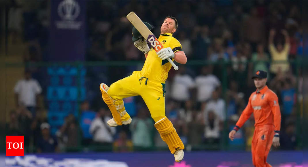 David Warner equals Sachin Tendulkar’s feat with sixth ODI World Cup ton