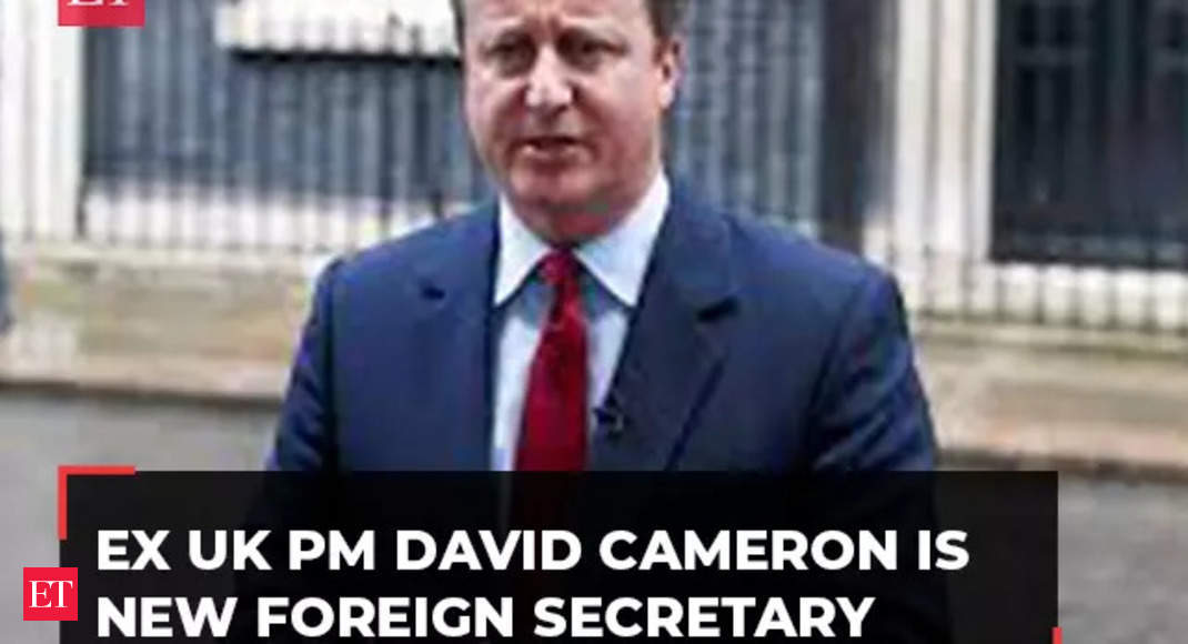 David Cameron appointed as new UK foreign secretary