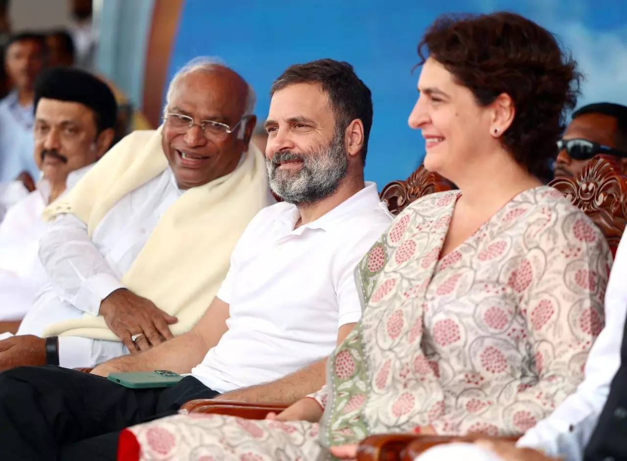 Congress leaders Kharge, Rahul, Priyanka urge voters in Rajasthan to vote for guarantee of their happiness