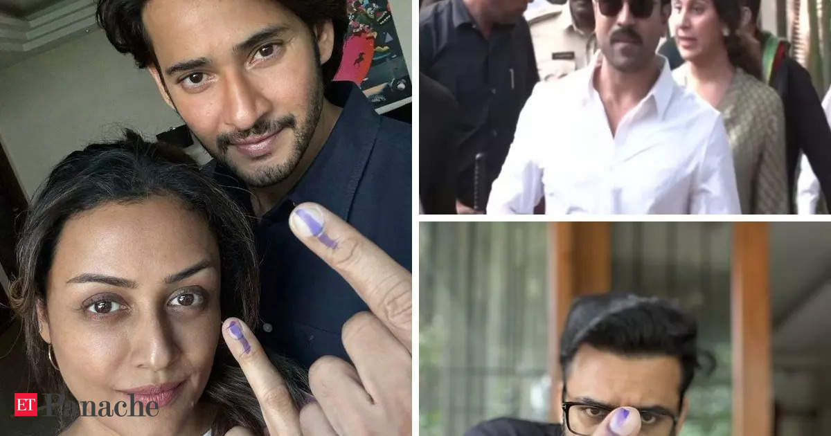 A Starry Poll: Ram Charan, Mahesh Babu, Sai Dharam Tej Cast Their Vote at Telangana Assembly Elections