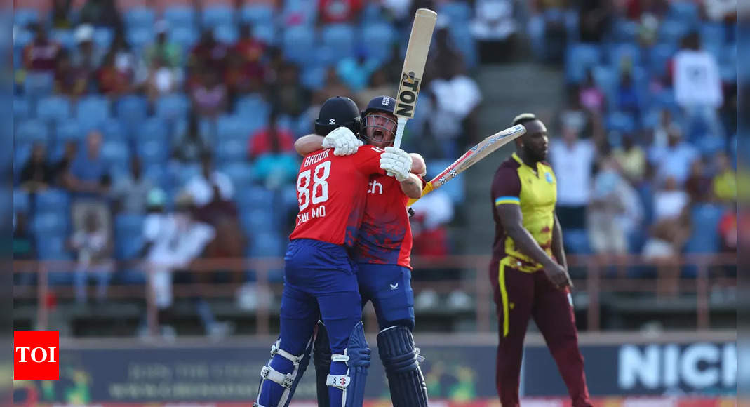 Phil Salt century and Harry Brook’s late assault guide England to victory against West Indies in the third T20I