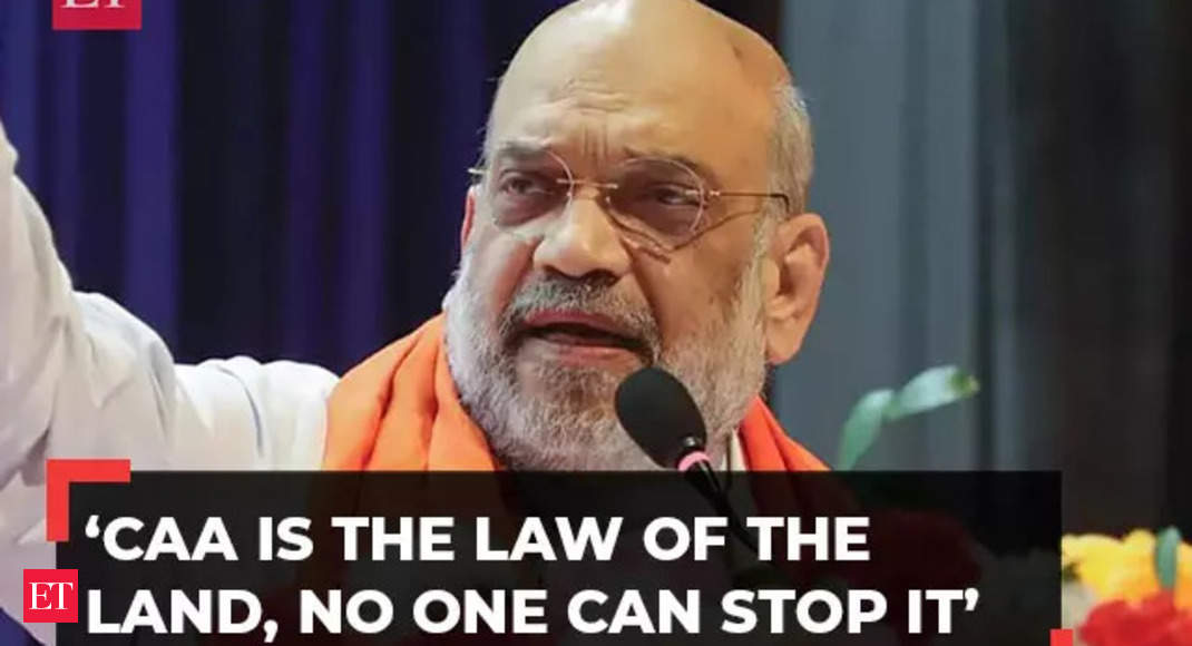 Amit Shah emphasizes that CAA cannot be halted and is the law of the land