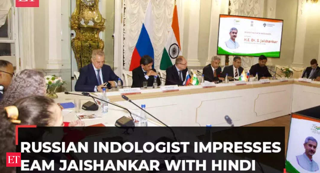 Russian Indologist impresses EAM Jaishankar with ‘Ramcharitmanas ka Anuvad’ in Hindi