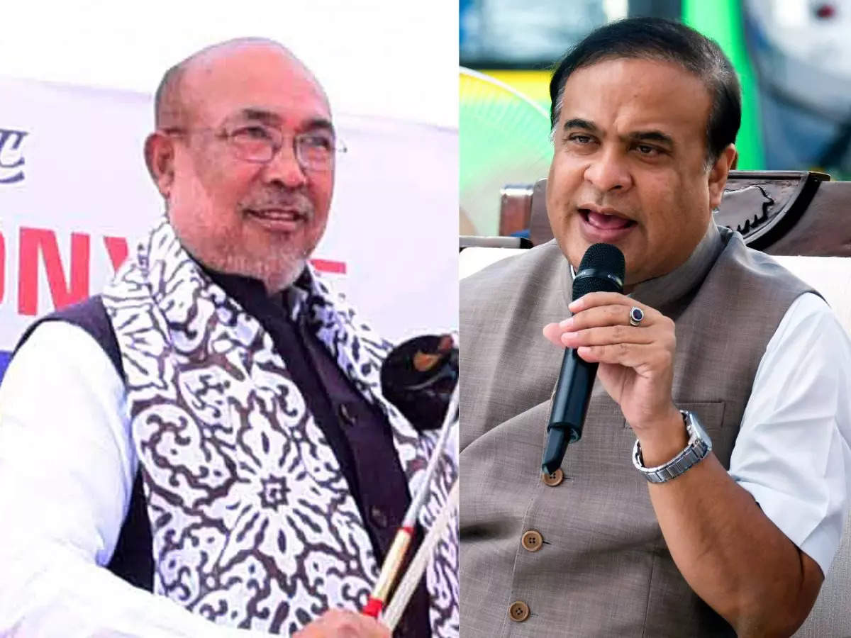 Biren Singh and Himanta Biswa Sarma Discuss Security and Developmental Issues of Northeast