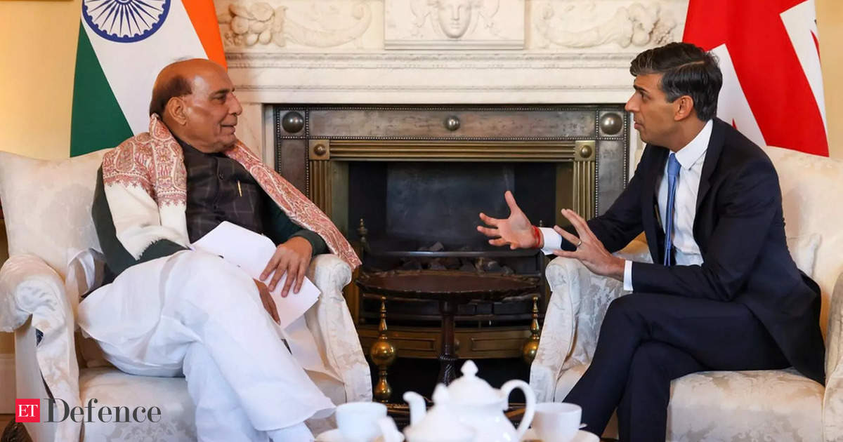 Rajnath Singh meets UK PM Rishi Sunak, talks FTA