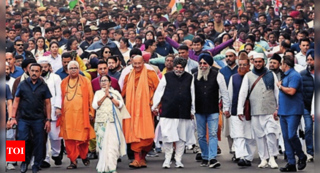 Mamata Banerjee questions BJP on women’s rights at peace rally