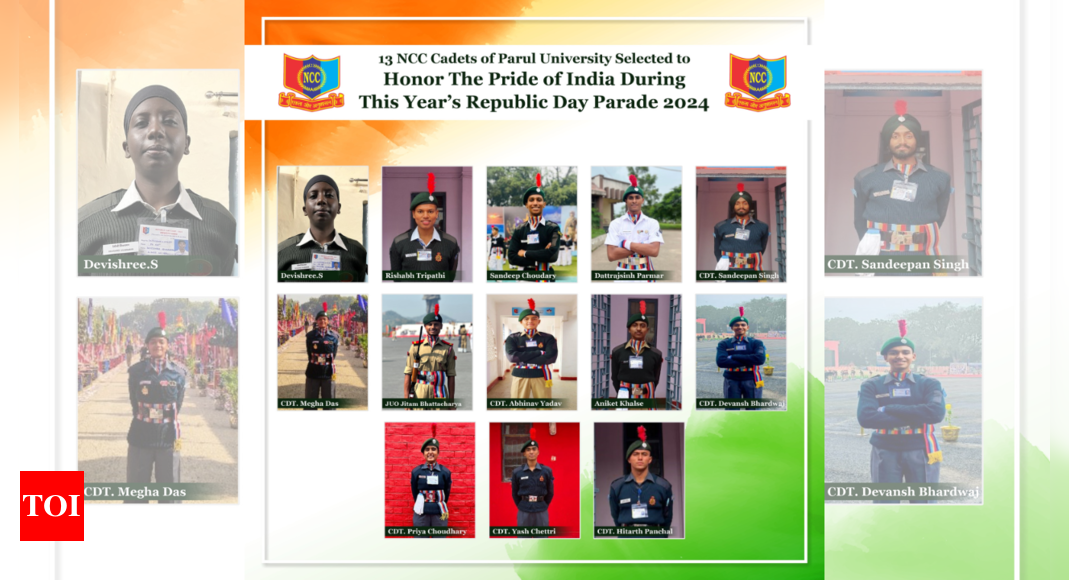 13 NCC Cadets of Parul University Selected for Republic Day Parade 2024