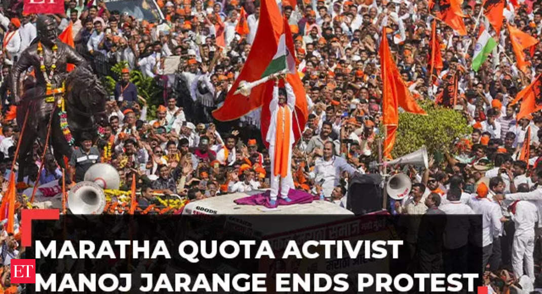 Maratha quota stir: Manoj Jarange ends protests, says Maha CM Shinde has ‘accepted all demands’