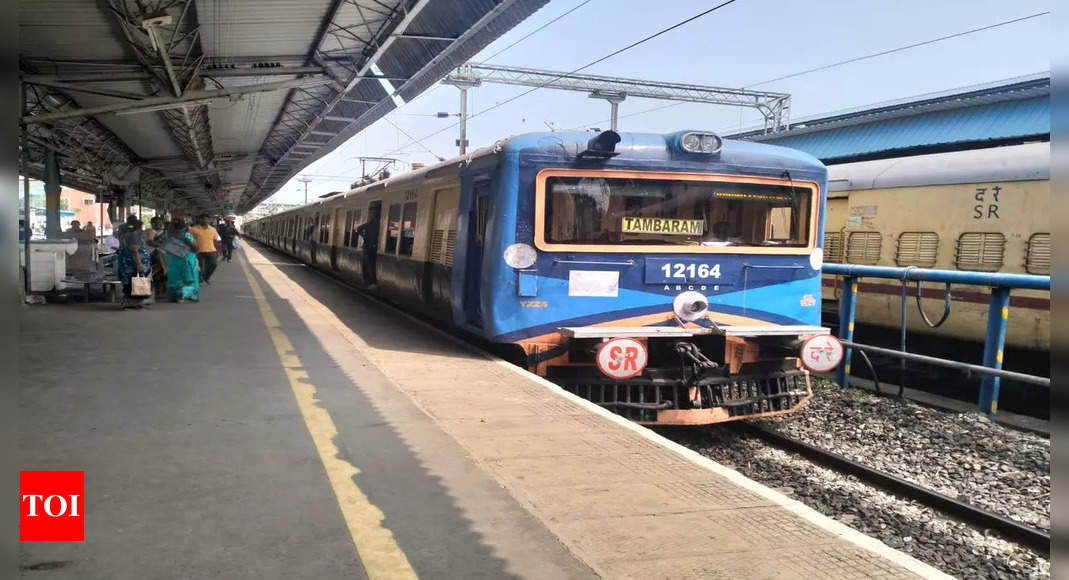 Several suburban trains won’t run in Chennai on Sunday