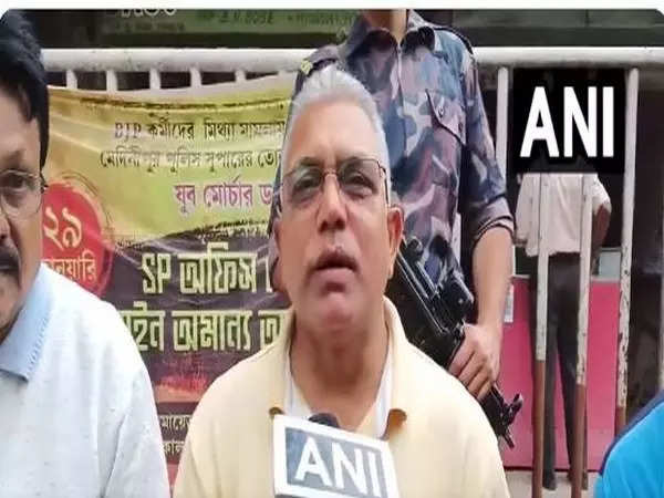 BJP MP Dilip Ghosh accuses Mamata Banerjee of trying to save her party after meeting with PM Modi