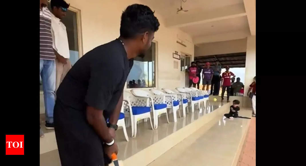 Sanju Samson Keeps His Promise, Plays Cricket with Specially-Abled Kid