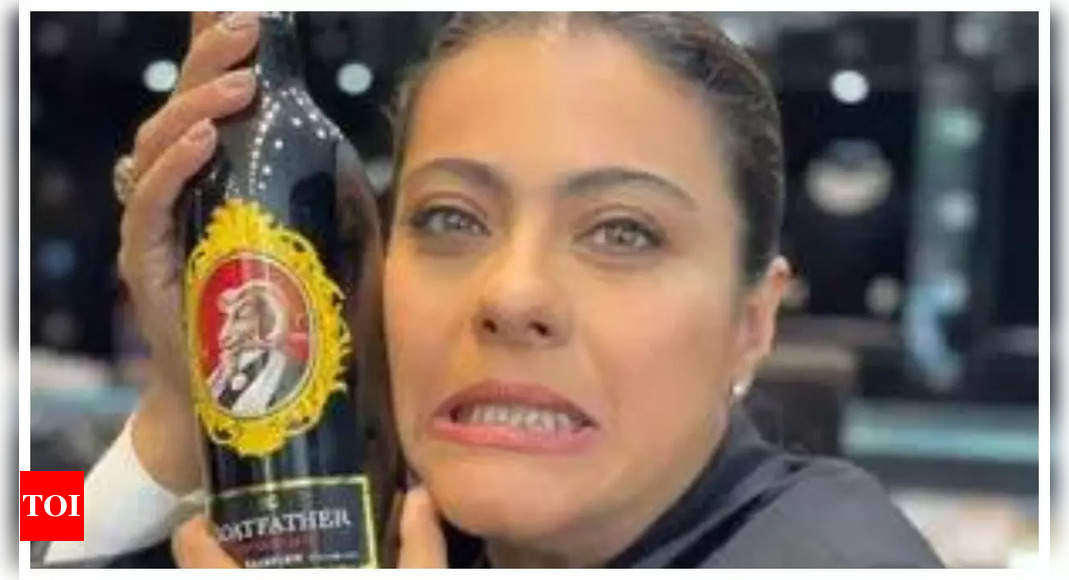 Kajol Shares Funny Picture with Wine Bottle, Expresses Her Sense of Humor