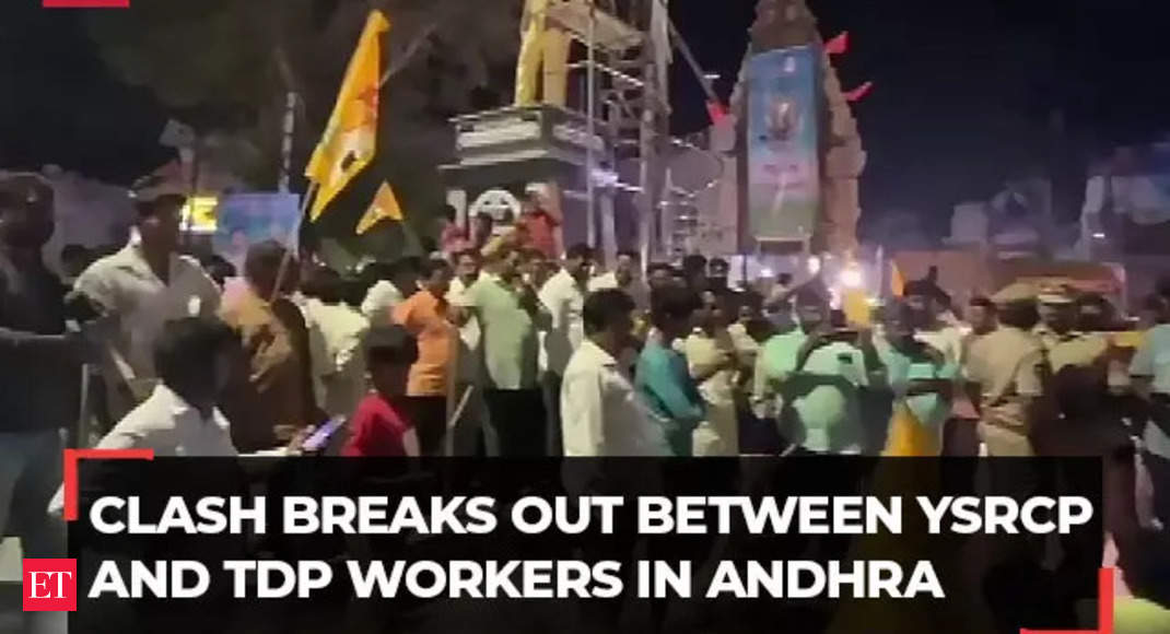 Andhra Pradesh: Clash breaks out between YSRCP and TDP workers, several sustain injuries