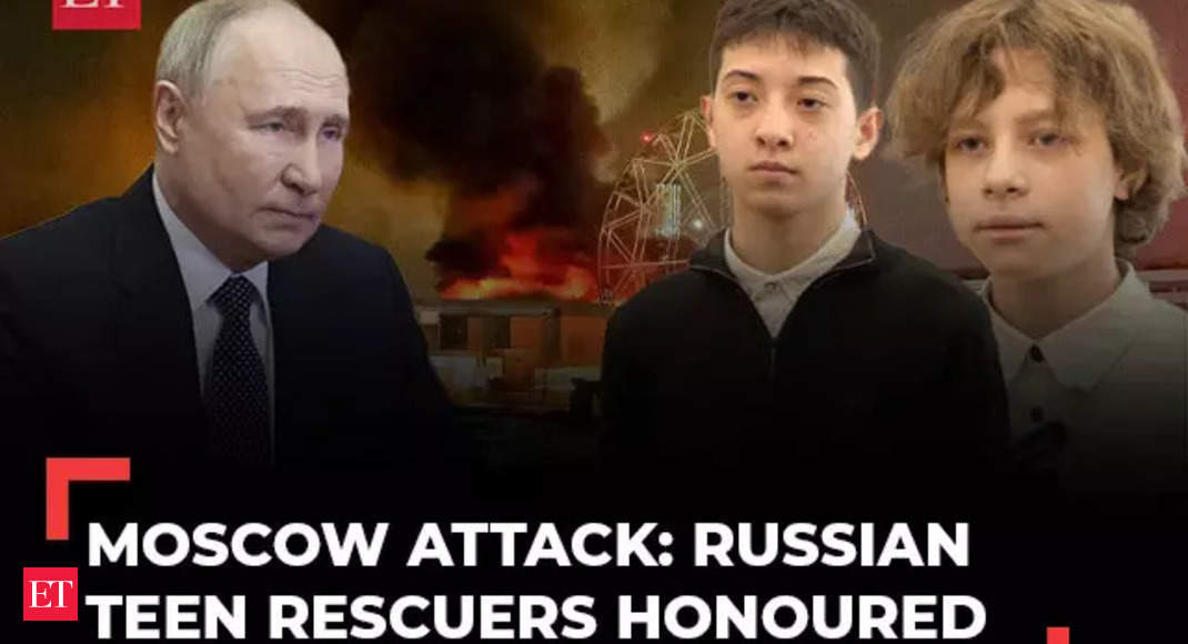 Russia Honours Teenagers Who Helped Evacuate People from Moscow Attack