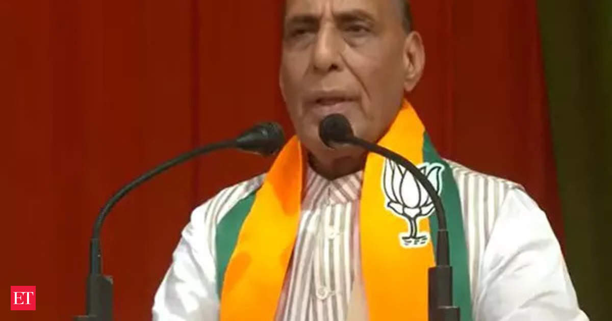 Rajnath Singh: Congress didn’t develop infrastructure near Chinese border because it was scared