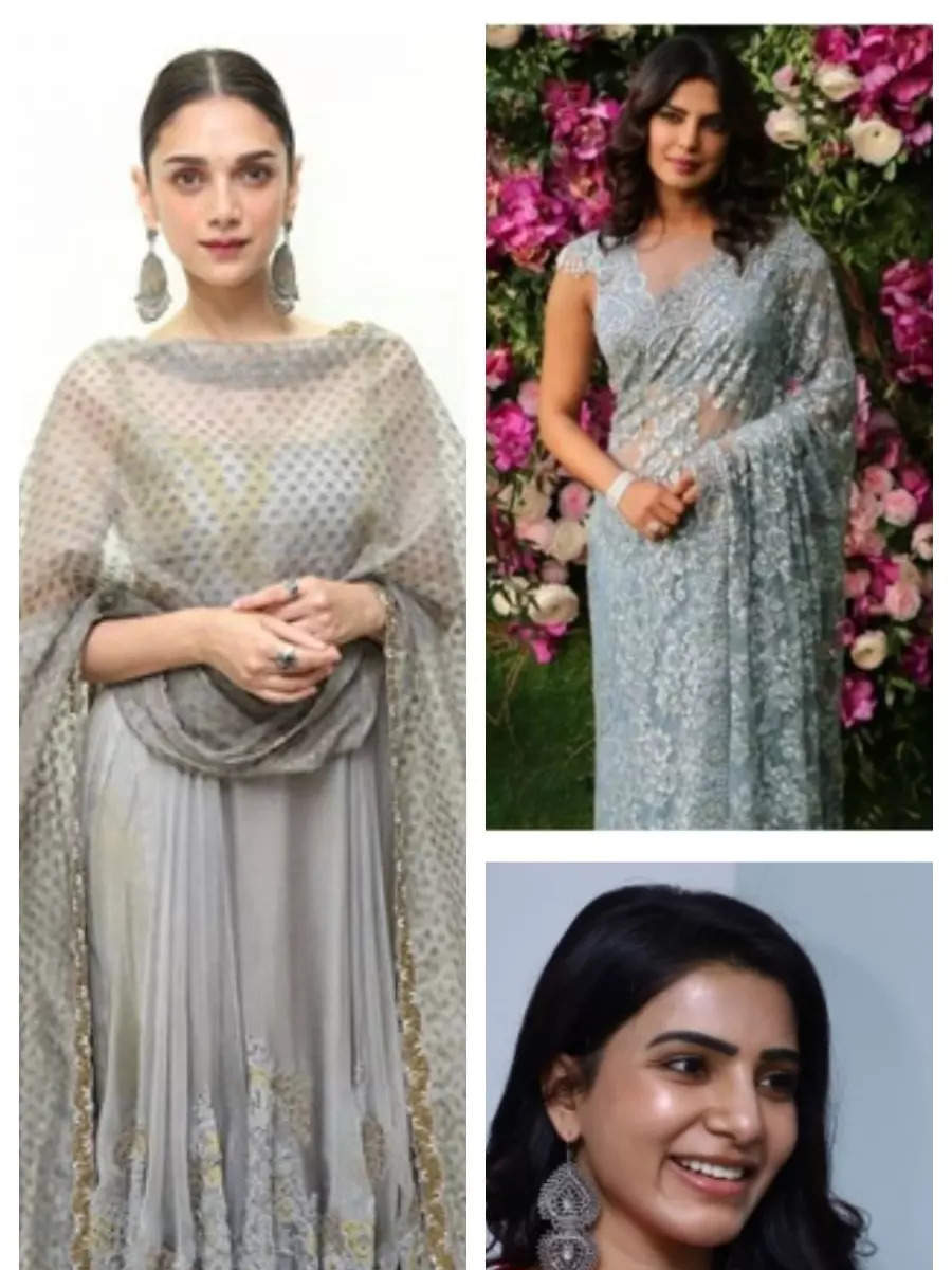 Navratri 2024, Day 5: Actresses look stunning in grey ethnic attire