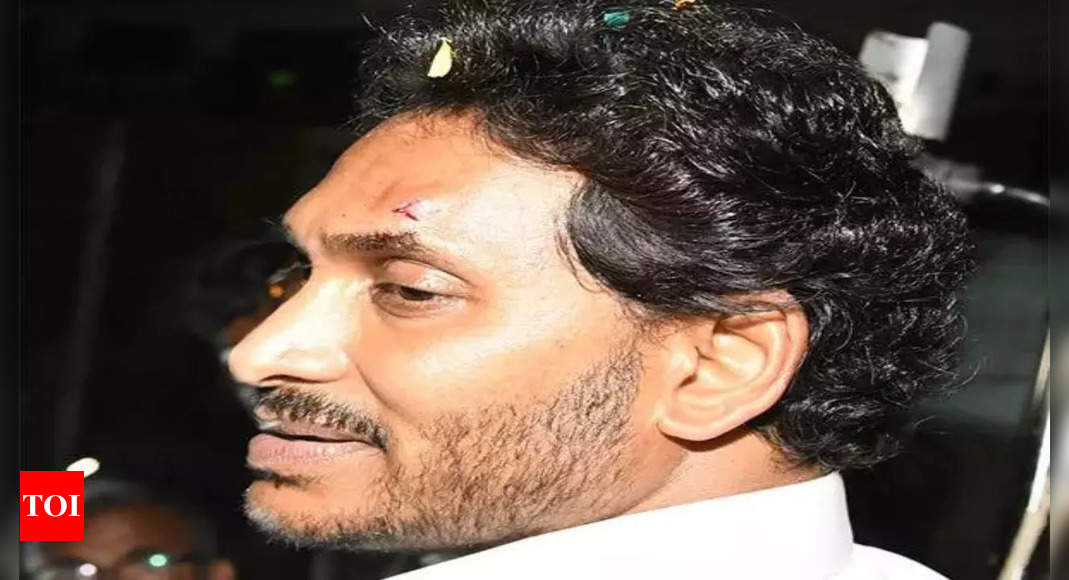 Andhra Pradesh Chief Minister Jagan Mohan Reddy Injured in Stone Pelting during Poll Campaign in Vijayawada