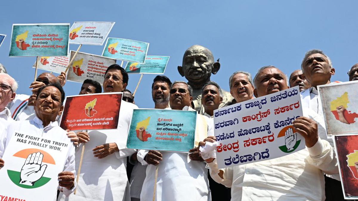 Congress Protests in Karnataka, Shah and Priyanka Gandhi Campaign for Candidates