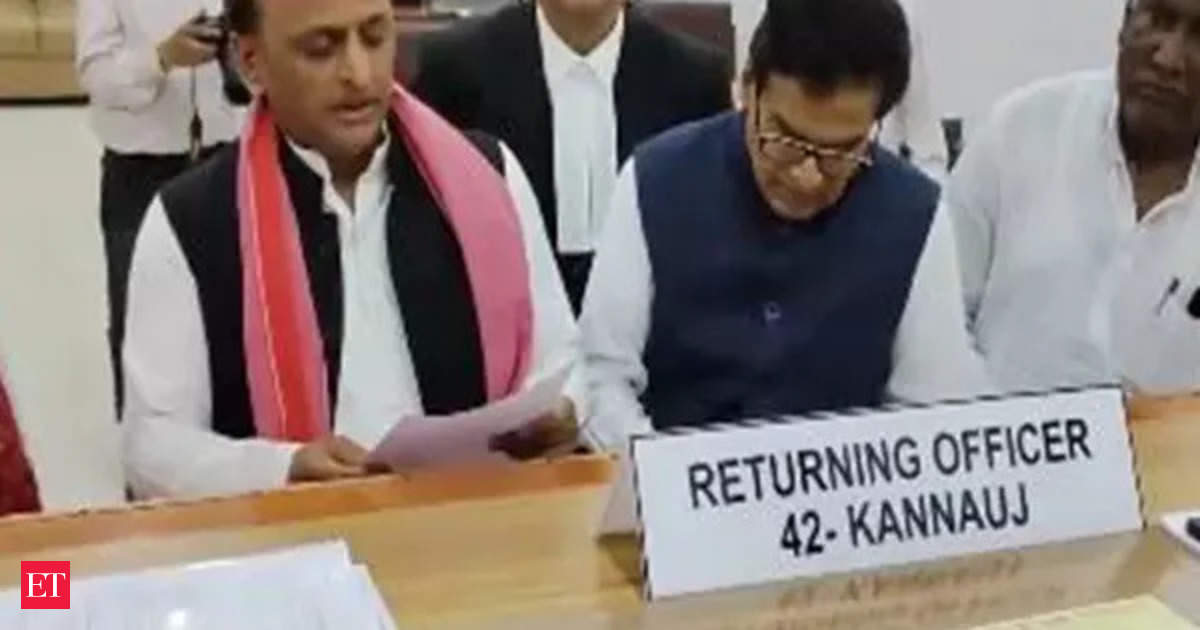 Samajwadi Party Chief Akhilesh Yadav Files Nomination from Kannauj Lok Sabha Seat