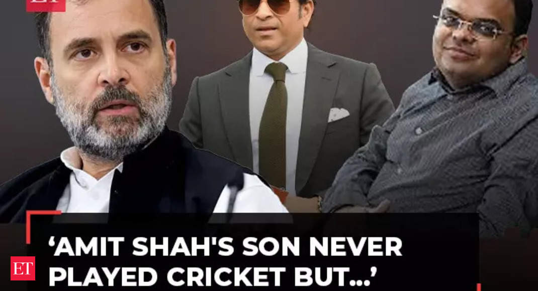 Rahul Gandhi alleges Amit Shah’s son occupying Sachin Tendulkar’s position without cricket background