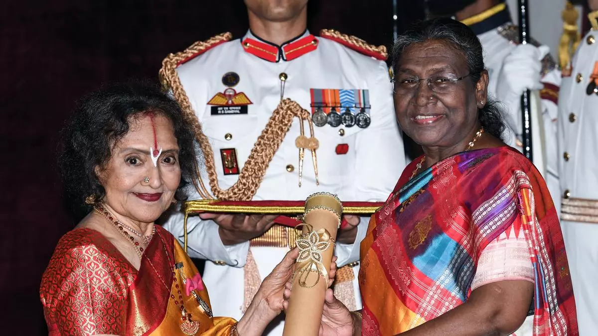 Veteran actors Vyjayanthimala and Chiranjeevi honoured with Padma Vibhushan