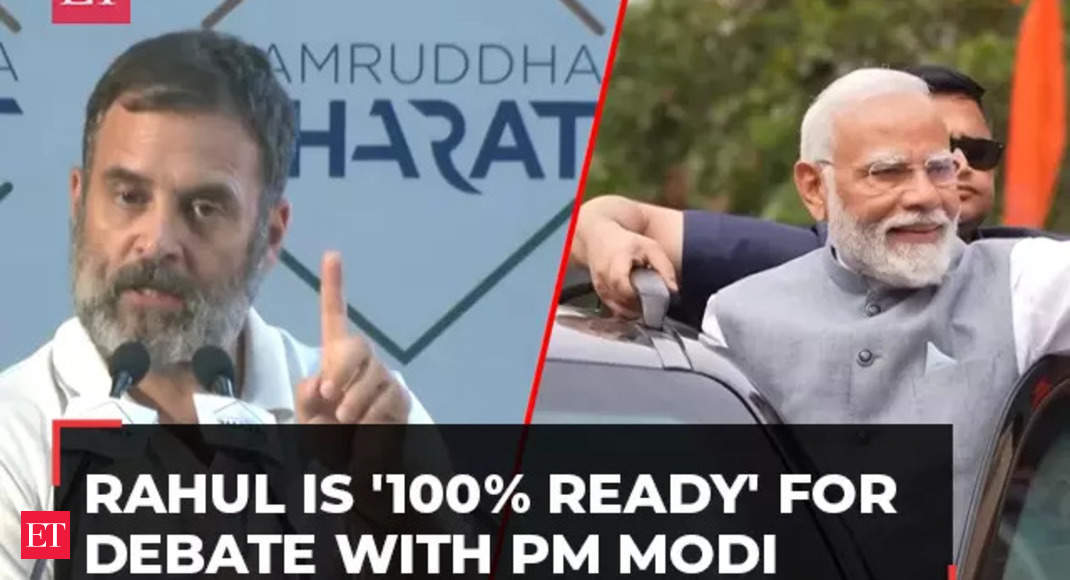 Rahul Gandhi ready for public debate with PM Modi during Lok Sabha elections