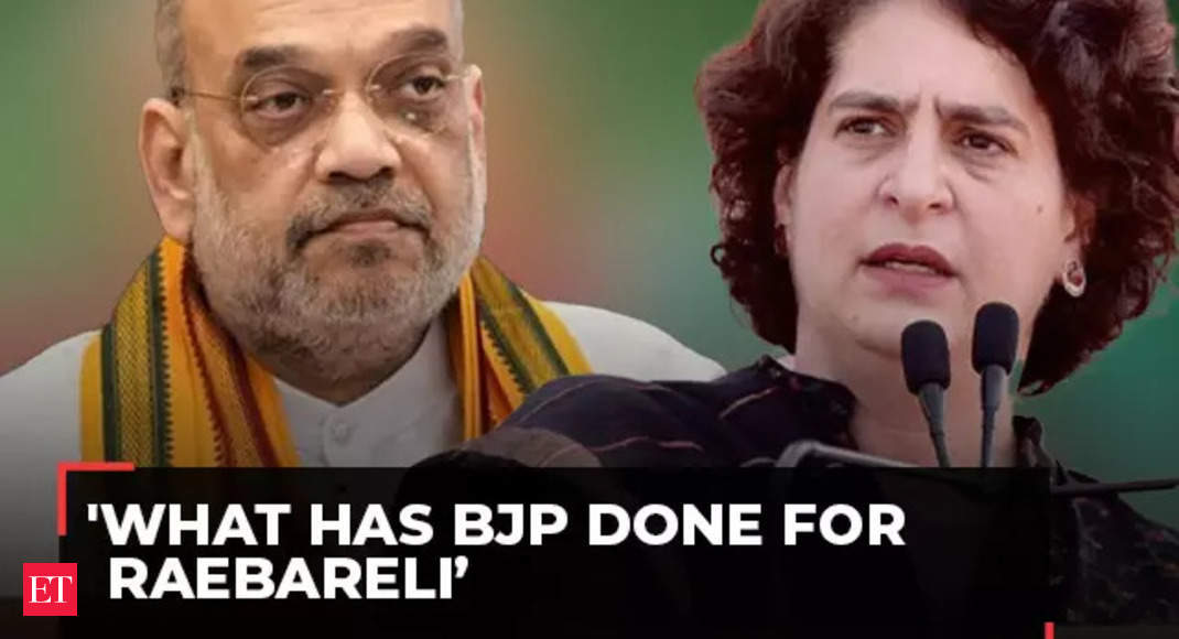 Priyanka Gandhi Vadra questions Amit Shah’s contribution to Raebareli